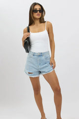 White Bodysuit Sleeveless Supersoft