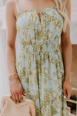 Simply Serene Floral Midi Dress