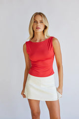 Sana Open Back Tank Top