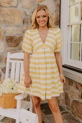 Snow Cones and Kisses Stripe Mini Dress