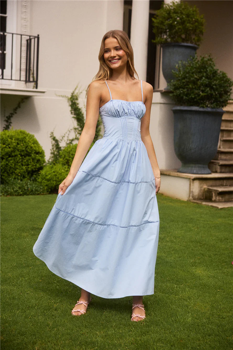 Mandy More Maxi Dress  Blue