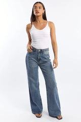 White Textured Cami Top Seamless