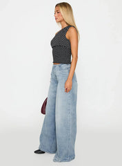 Bowe Wide Leg Jeans Blue