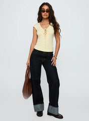 Glide Tie Up Top Butter