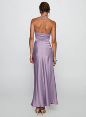 Rousseau Halter Maxi Dress Mauve