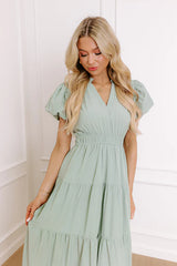 Simply Sweet Maxi Dress in Sage