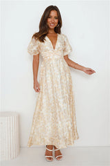 Dancing Delicates Maxi Dress Yellow