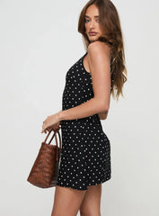 Ayana Dress Polka Black