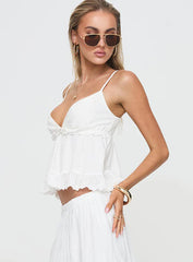 To Ones Liking Top White