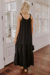 Feeling Giddy Maxi Dress in Black