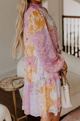 Whispering Wildflowers Tiered Mini Dress