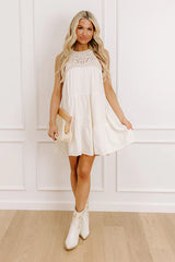 Tuscan Villa Crochet Mini Dress