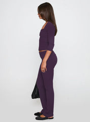 Truth Be Told Straight Leg Pant Purple