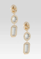 Camille Gemstone Drop Earrings