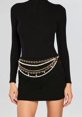 Sonya Pearl Chain Belt