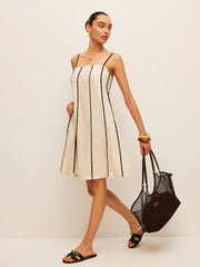 Cotton & Linen Striped Dress