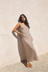 Dedicated To You Maxi Dress Brown