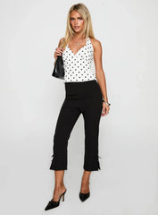 Alter Of Love Halter Top White / Polka Dot