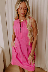 Bright Horizons Mini Dress in Bubblegum Pink