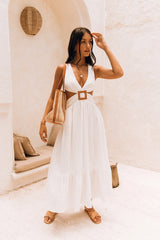 Speak Your Word Maxi Dress White