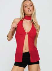 Scarface Tie Top Red