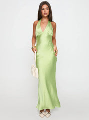 Gloriana Halter Maxi Dress Green