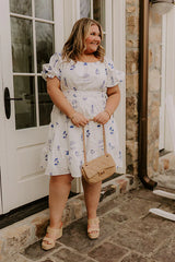 Botanical Moment Embroidered Mini Dress Curves