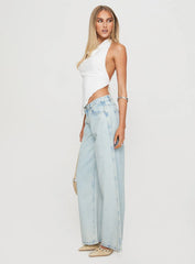 Brayden Low Rise Relaxed Jeans Light Acid Wash