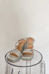 Luna Rhinestone Platform Heels