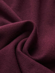 Deep V-Neck Ruched Long-Sleeve Mini Dress