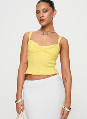 Dalma Twist Top Yellow