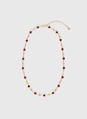 Daqiuri Necklace Gold / Red