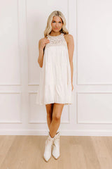 Tuscan Villa Crochet Mini Dress