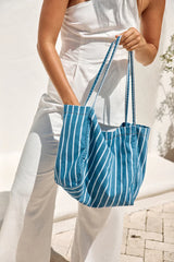 Essentials Packed Tote Bag Blue