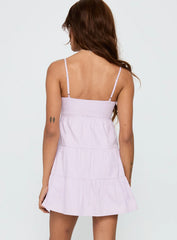 Tylie Tiered Mini Dress Lilac