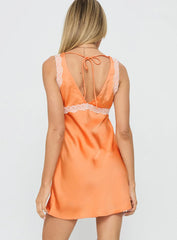 Lillipilly Lace Mini Dress Orange