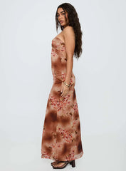 Saye Halter Twist Maxi Dress Multi