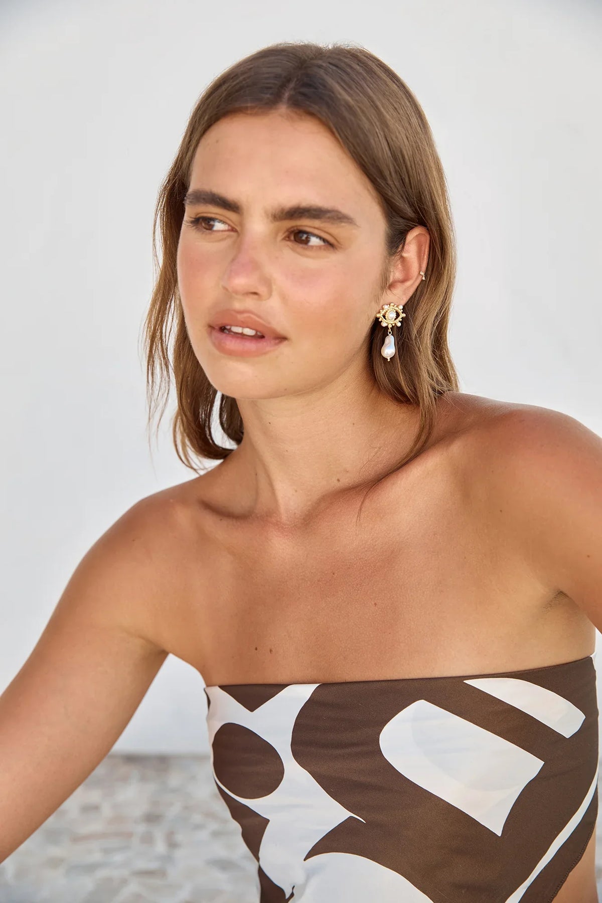 18K Gold Plated Ocean Forest Earrings Gold