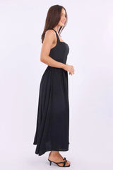Black Maxi Dress Halter Neck