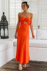 Glowing And Going Maxi Dress Orange