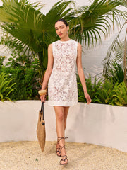 Semi-Sheer Lace Dress