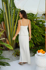 Coastal Haven Maxi Skirt Oat