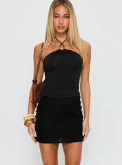 Tiramisu Mini Skirt Black