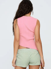 Realyze Cut Out Top Pink