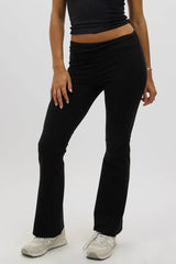 Black Flare Leg Pants
