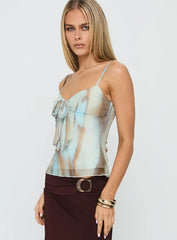 Bloomsbury Top Blue / Brown
