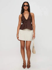Gadot Halter Top Brown