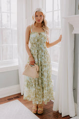 Simply Serene Floral Midi Dress