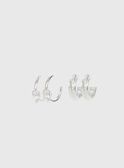 Moonshine Earring Set Silver