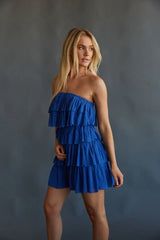 Kate Strapless Ruffle Romper